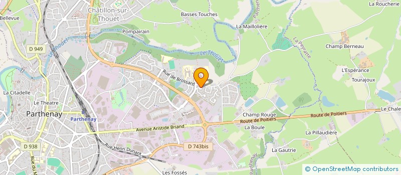 localisation de l'entreprise MONSIEUR FRANCIS GUICHARD  PARTHENAY