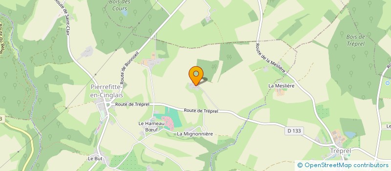 localisation de l'entreprise MONSIEUR FRANCIS GUILLE  PIERREFITTE-EN-CINGLAIS