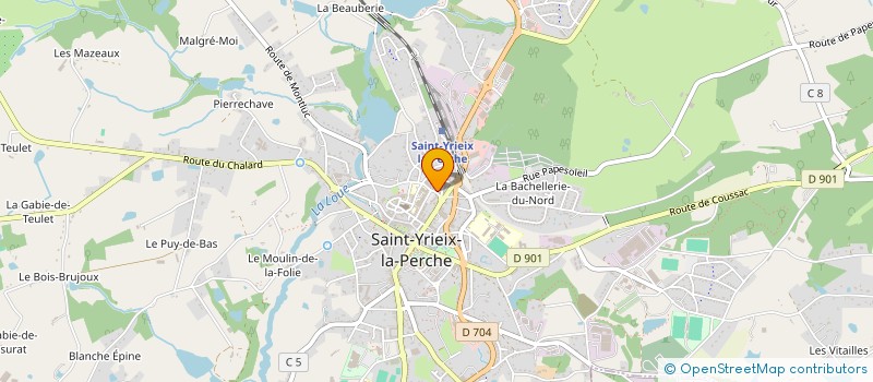localisation de l'entreprise MONSIEUR FRANCIS GUILLOT à SAINT-YRIEIX-LA-PERCHE