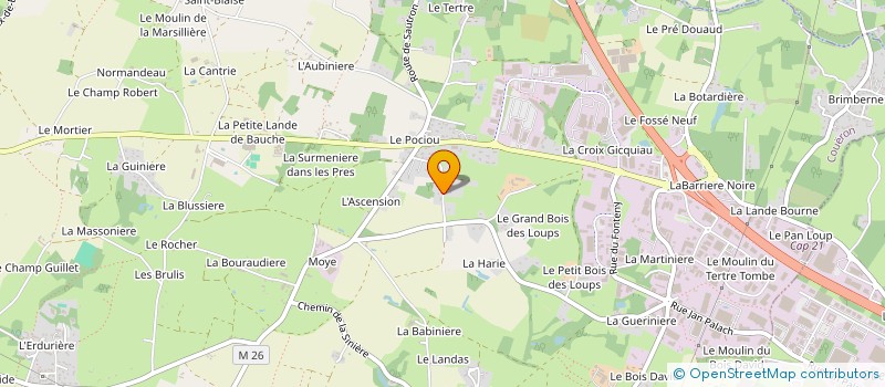 localisation de l'entreprise MONSIEUR FRANCIS GUILLOUT à COUERON