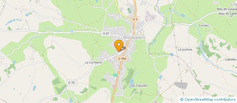 localisation de l'entreprise MONSIEUR FRANCIS GUIRAUDIE à MONTBAZENS
