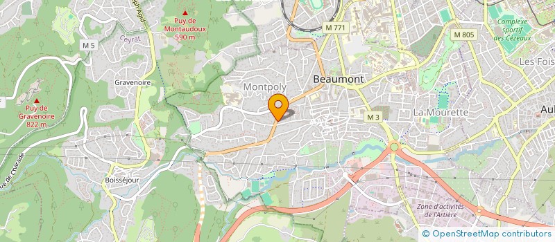 localisation de l'entreprise MONSIEUR FRANCIS GUITTARD à BEAUMONT