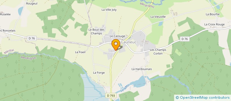 localisation de l'entreprise MONSIEUR FRANCIS HAMARD  SAINT-LAUNEUC