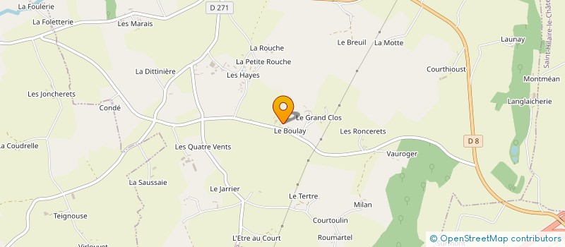 localisation de l'entreprise MONSIEUR FRANCIS HAMELIN à COURGEOUT