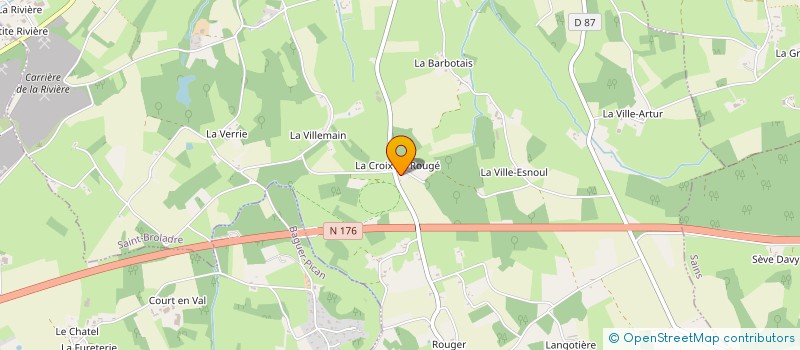 localisation de l'entreprise MONSIEUR FRANCIS HAMELIN  SAINT-BROLADRE