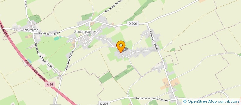 localisation de l'entreprise MONSIEUR FRANCIS HANSSE  ZUDAUSQUES