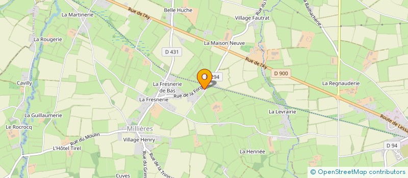 localisation de l'entreprise MONSIEUR FRANCIS HAUTECOUVERTURE  MILLIERES