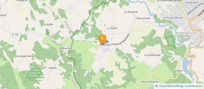 localisation de l'entreprise MONSIEUR FRANCIS HELIER à ROCHECHOUART