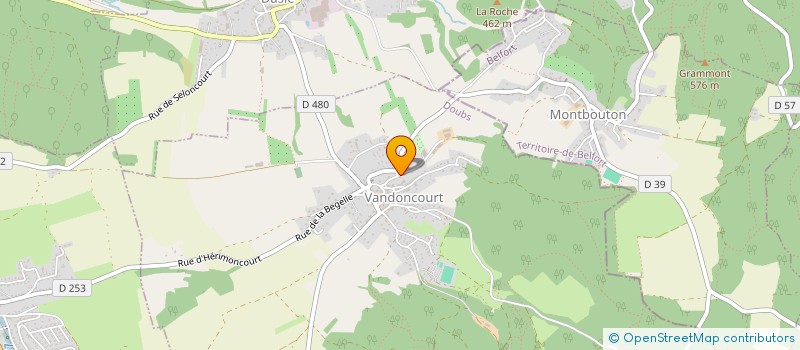 localisation de l'entreprise MONSIEUR FRANCIS HENNEQUIN  VANDONCOURT