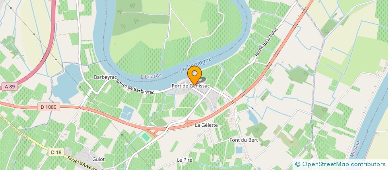 localisation de l'entreprise MONSIEUR FRANCIS HERVOIT  GENISSAC