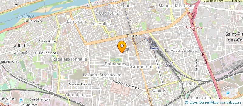 localisation de l'entreprise MONSIEUR FRANCIS HOUDEBINE  TOURS