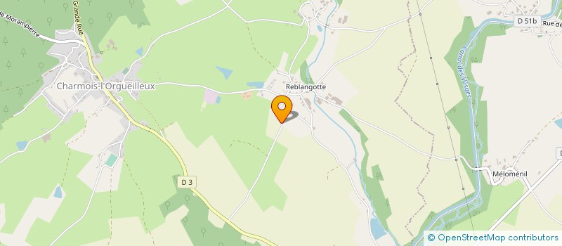 localisation de l'entreprise MONSIEUR FRANCIS HOUILLON  CHARMOIS-L'ORGUEILLEUX