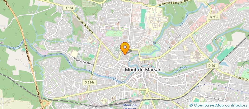 localisation de l'entreprise MONSIEUR FRANCIS HOURCADE  MONT-DE-MARSAN