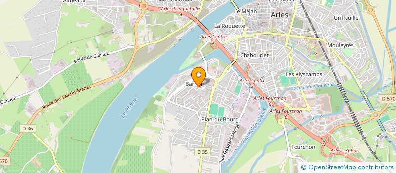 localisation de l'entreprise MONSIEUR FRANCIS HUON à ARLES
