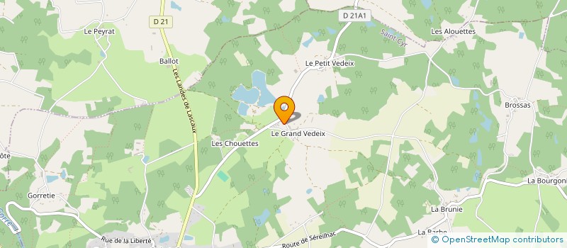 localisation de l'entreprise MONSIEUR FRANCIS HURAUX à COGNAC-LA-FORET