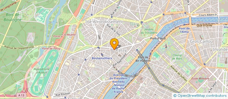 localisation de l'entreprise MONSIEUR FRANCIS HUSTER  PARIS