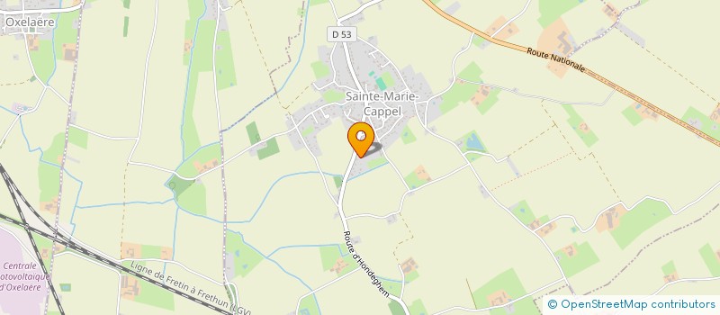 localisation de l'entreprise MONSIEUR FRANCIS HUYGHE  SAINTE-MARIE-CAPPEL