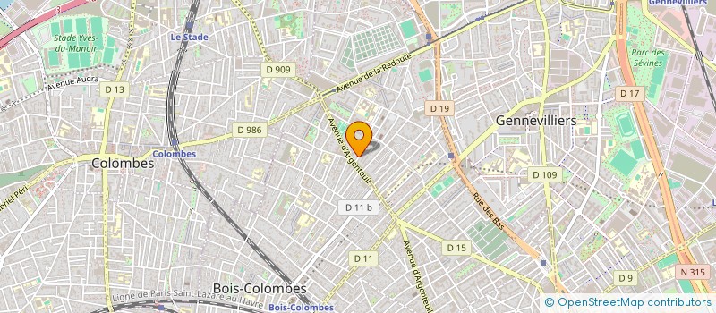 localisation de l'entreprise MONSIEUR FRANCIS IYI  ASNIERES-SUR-SEINE