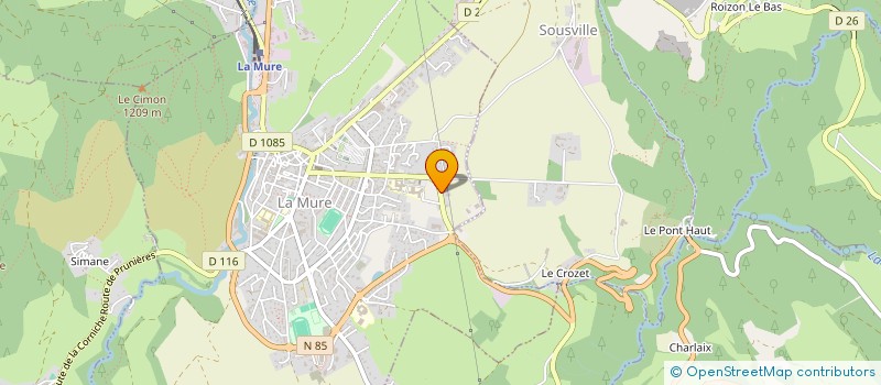 localisation de l'entreprise MONSIEUR FRANCIS JACQUET  LA MURE