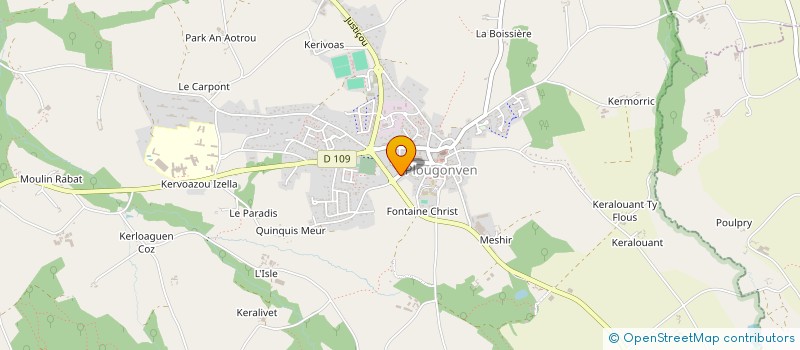 localisation de l'entreprise MONSIEUR FRANCIS JAMIN  PLOUGONVEN