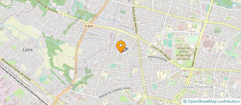 localisation de l'entreprise MONSIEUR FRANCIS JAUREGUIBERRY  BILLERE