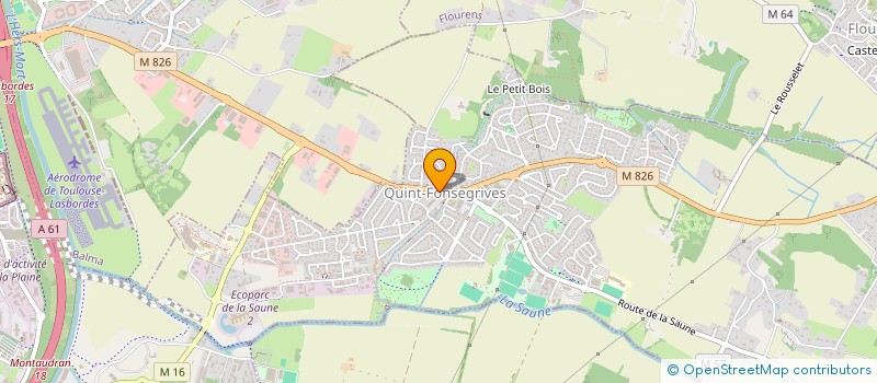 localisation de l'entreprise MONSIEUR FRANCIS JEAN  QUINT-FONSEGRIVES