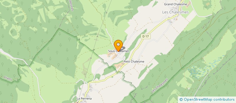 localisation de l'entreprise MONSIEUR FRANCIS-JEAN GUEISSAZ  LES CHALESMES