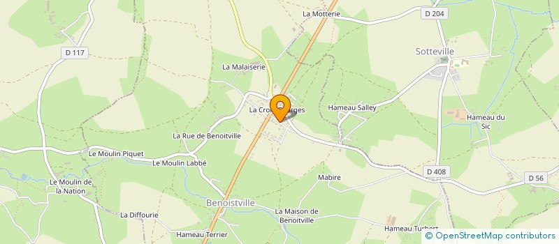 localisation de l'entreprise MONSIEUR FRANCIS JEANNE  BENOITVILLE