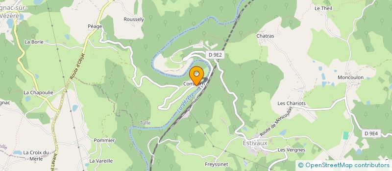 localisation de l'entreprise MONSIEUR FRANCIS JOFFRE  ORGNAC-SUR-VEZERE