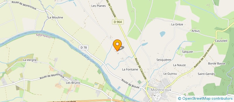 localisation de l'entreprise MONSIEUR FRANCIS JOURDES  MONTRICOUX