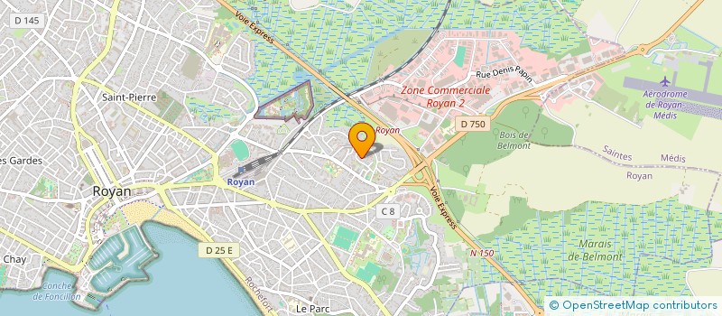 localisation de l'entreprise MONSIEUR FRANCIS JUGLAS à ROYAN