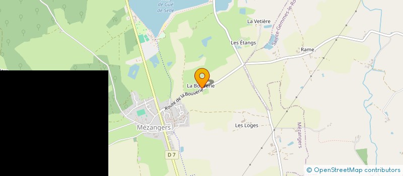 localisation de l'entreprise MONSIEUR FRANCIS JUILLET  MEZANGERS