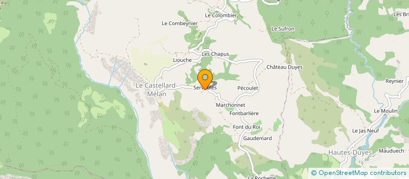 localisation de l'entreprise MONSIEUR FRANCIS JULIEN  LE CASTELLARD-MELAN