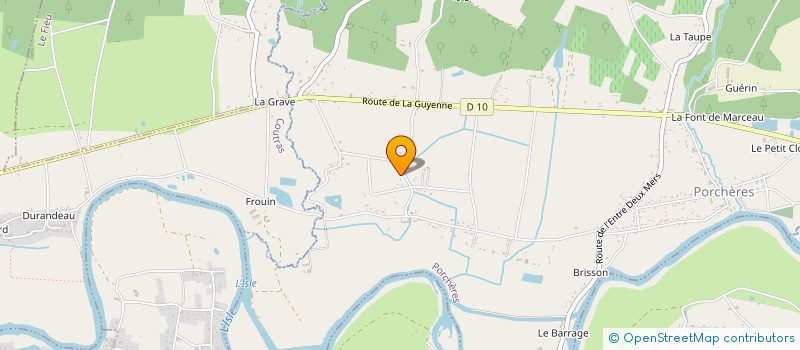 localisation de l'entreprise MONSIEUR FRANCIS JUMEAU  CAMPS SUR L'ISLE