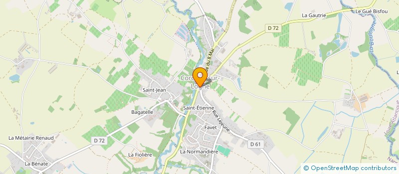 localisation de l'entreprise MONSIEUR FRANCIS KERJEAN à CORCOUE-SUR-LOGNE