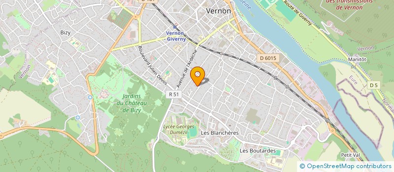 localisation de l'entreprise MONSIEUR FRANCIS KOLOLO  VERNON