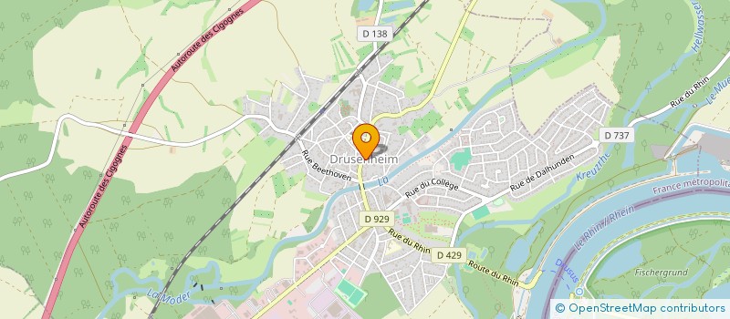 localisation de l'entreprise MONSIEUR FRANCIS KORMANN  DRUSENHEIM