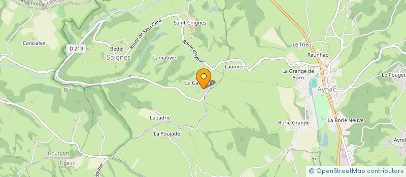 localisation de l'entreprise MONSIEUR FRANCIS LACAM à SAIGNES