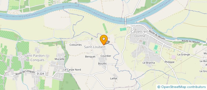 localisation de l'entreprise MONSIEUR FRANCIS LACOSTE  SAINT-LOUBERT