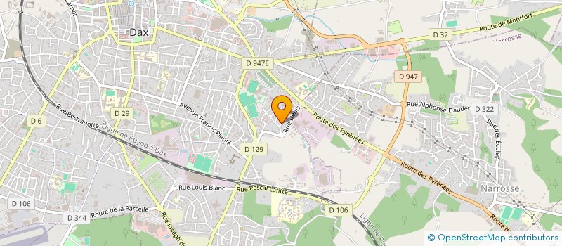 localisation de l'entreprise MONSIEUR FRANCIS LADEBAT à DAX