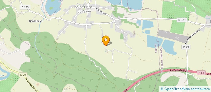 localisation de l'entreprise MONSIEUR FRANCIS LADEUIX  ST-CRICQ-DU-GAVE