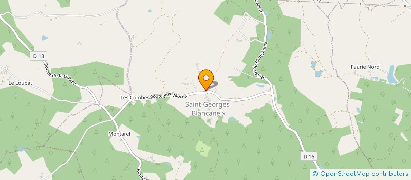 localisation de l'entreprise MONSIEUR FRANCIS LAGASSIE  PRIGONRIEUX