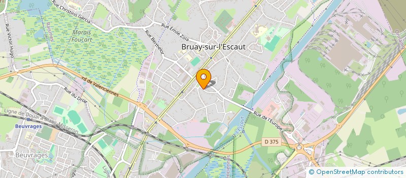 localisation de l'entreprise MONSIEUR FRANCIS LALLEMANT  BRUAY-SUR-L'ESCAUT