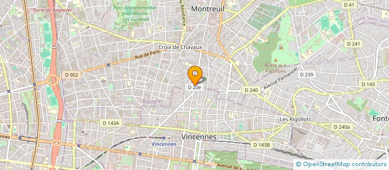 localisation de l'entreprise MONSIEUR FRANCIS LALOUE à MONTREUIL