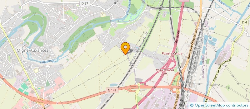 localisation de l'entreprise MONSIEUR FRANCIS LAMARCHE  MIGNE-AUXANCES