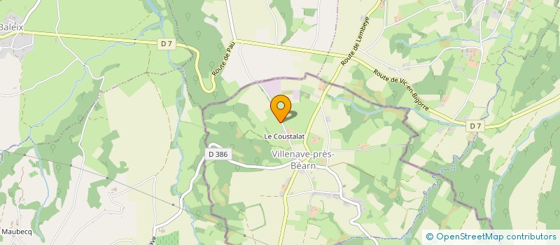 localisation de l'entreprise MONSIEUR FRANCIS LAMARQUE  VILLENAVE-PRES-BEARN