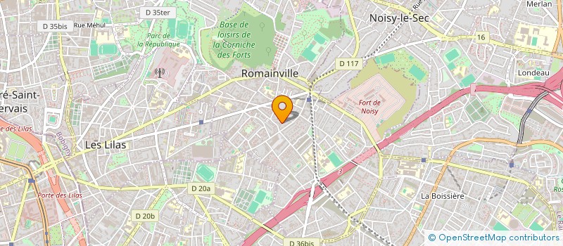 localisation de l'entreprise MONSIEUR FRANCIS LAMODIERE  ROMAINVILLE