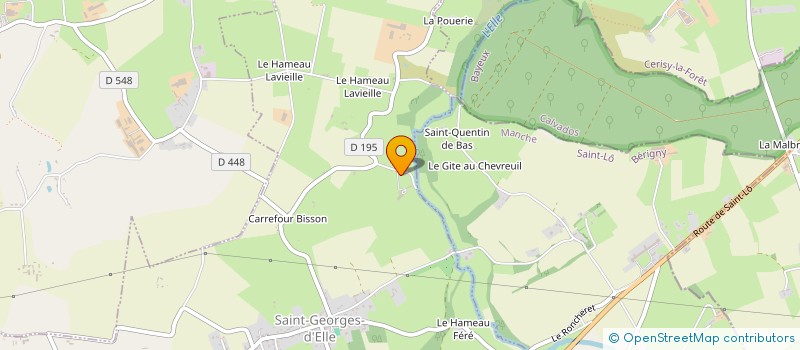 localisation de l'entreprise MONSIEUR FRANCIS LANDEAU à CERISY-LA-FORET