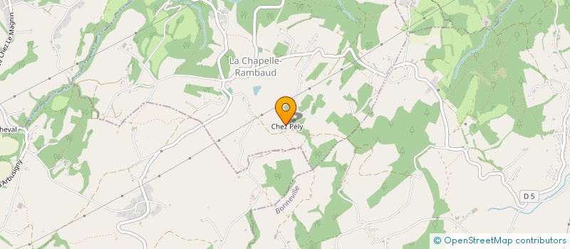 localisation de l'entreprise MONSIEUR FRANCIS LAPIERRAZ  LA CHAPELLE RAMBAUD
