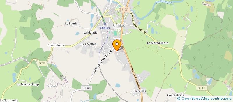 localisation de l'entreprise MONSIEUR FRANCIS LAROULANDIE à CHALUS
